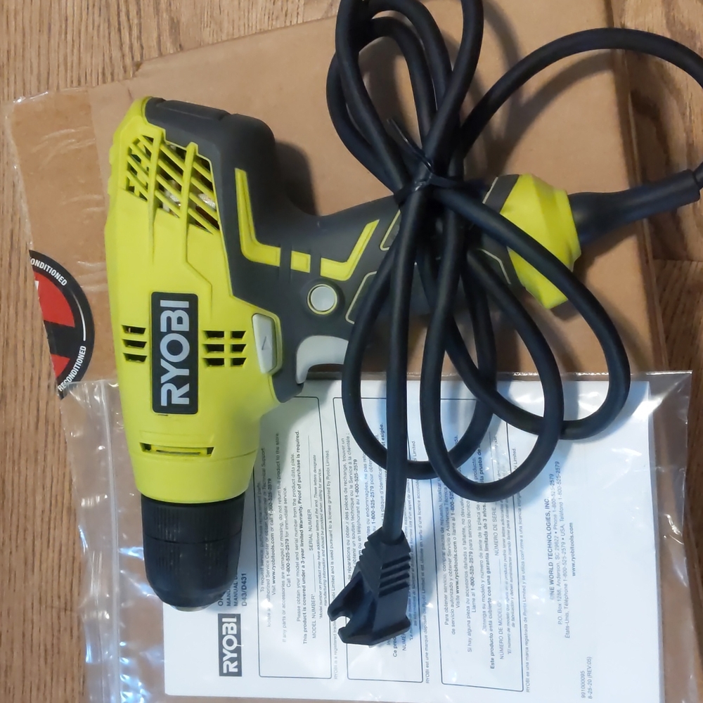 NEW RYOBI corded drill